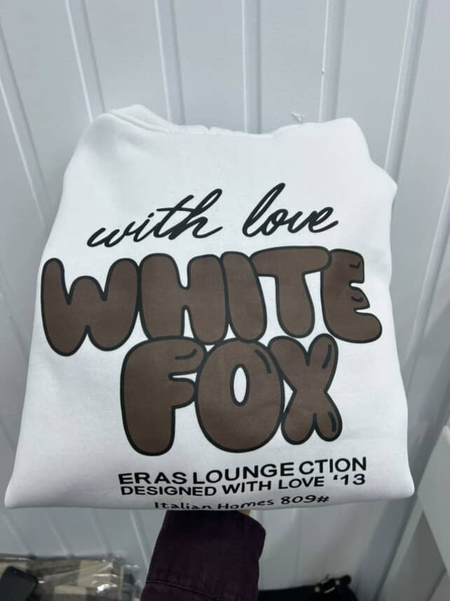 HOODIE WHITE FOX - WHITE