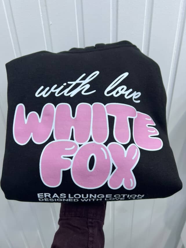 HOODIE WHITE FOX